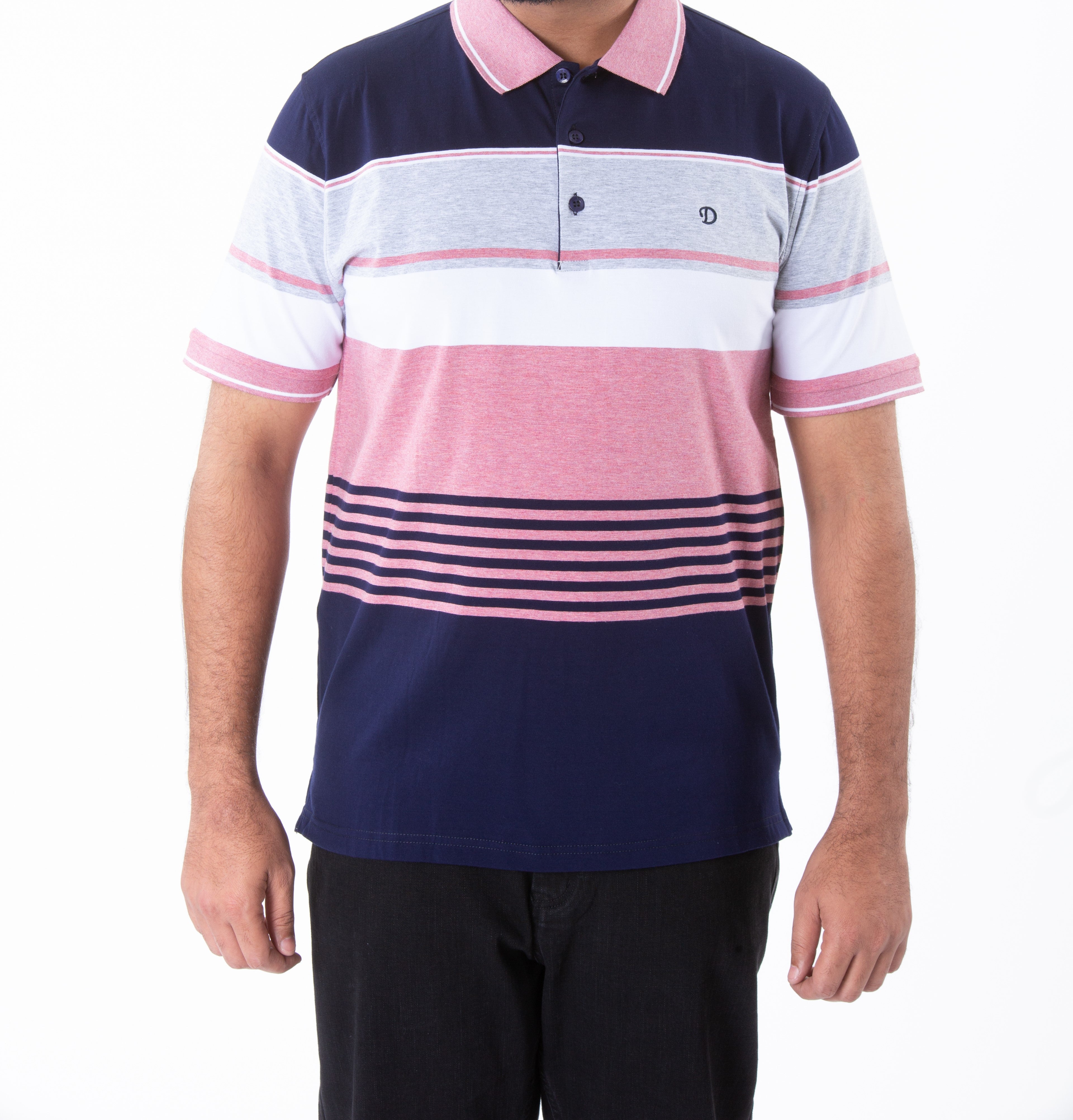 Men's Polo T-Shirt - NA282-Pink