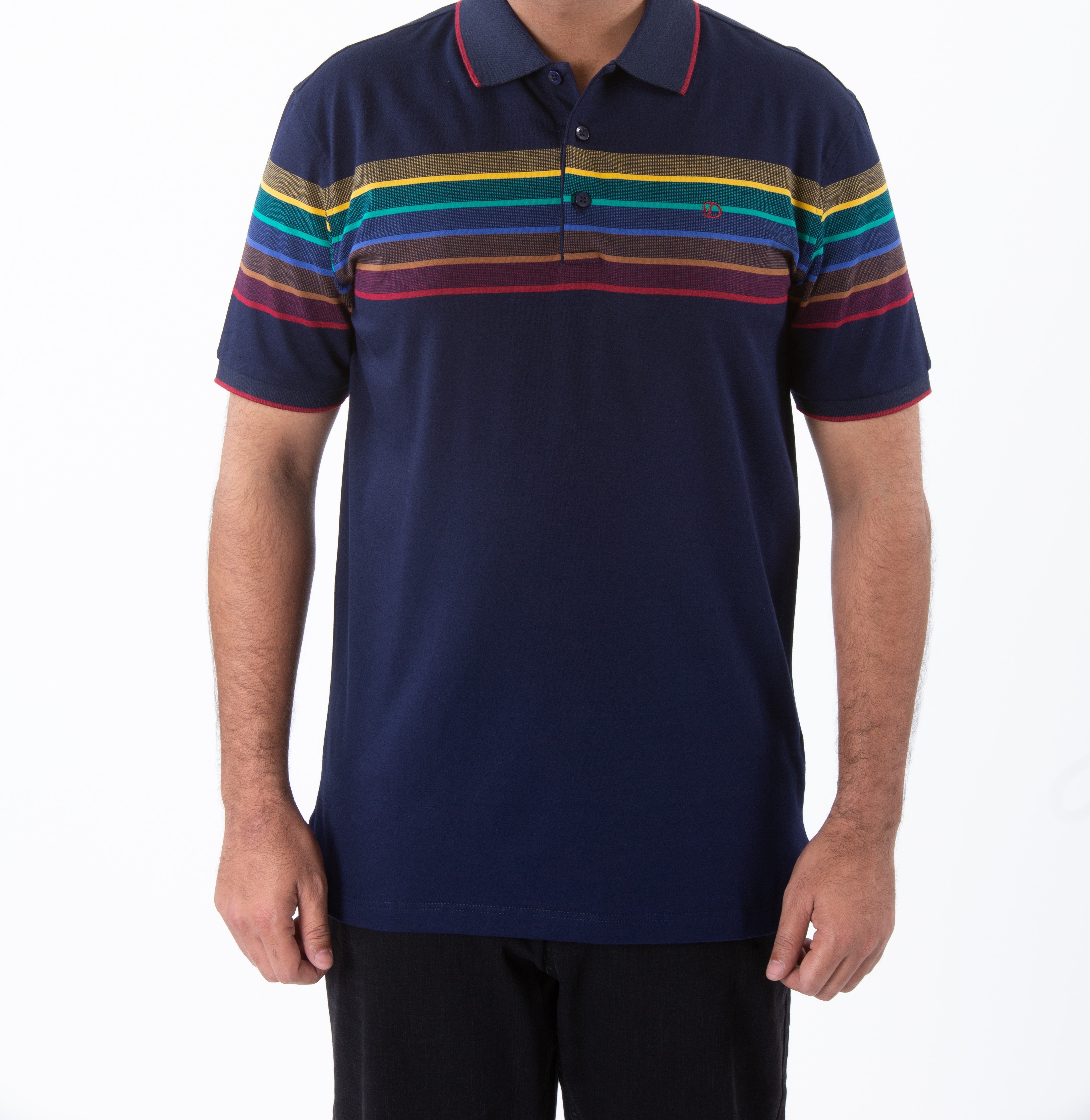 Men's Polo T-Shirt - NA284-Navy