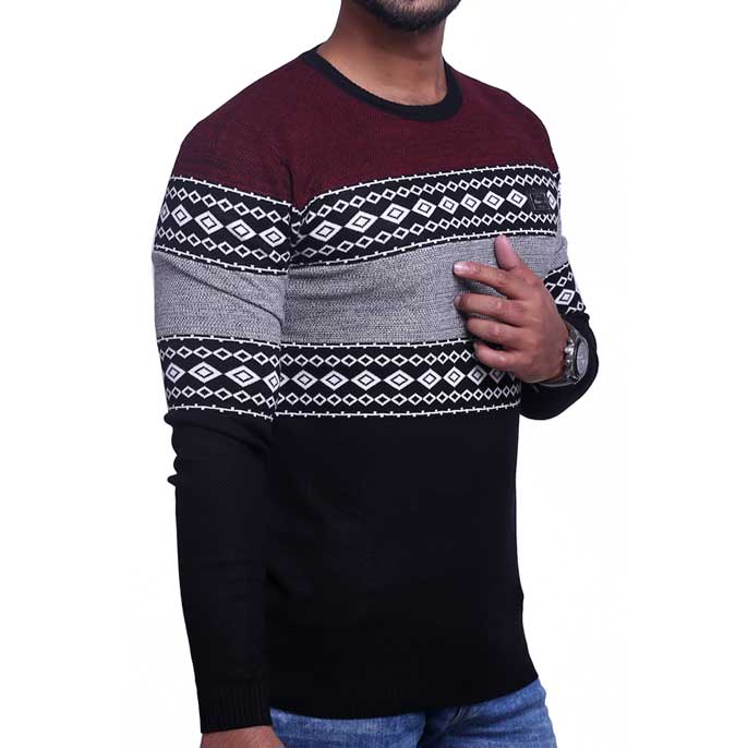 Gents Sweater SKU: SA413-Black - Diners