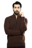 Gents Sweater SKU: SA583-BROWN