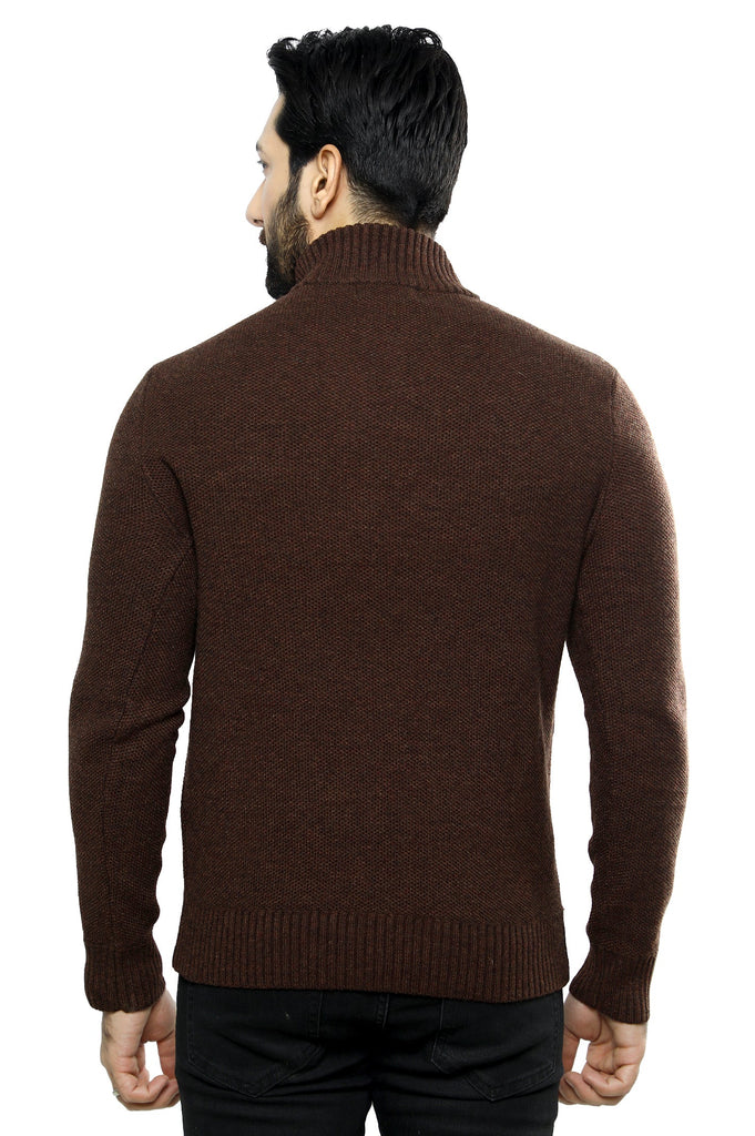 Gents Sweater SKU: SA583-BROWN