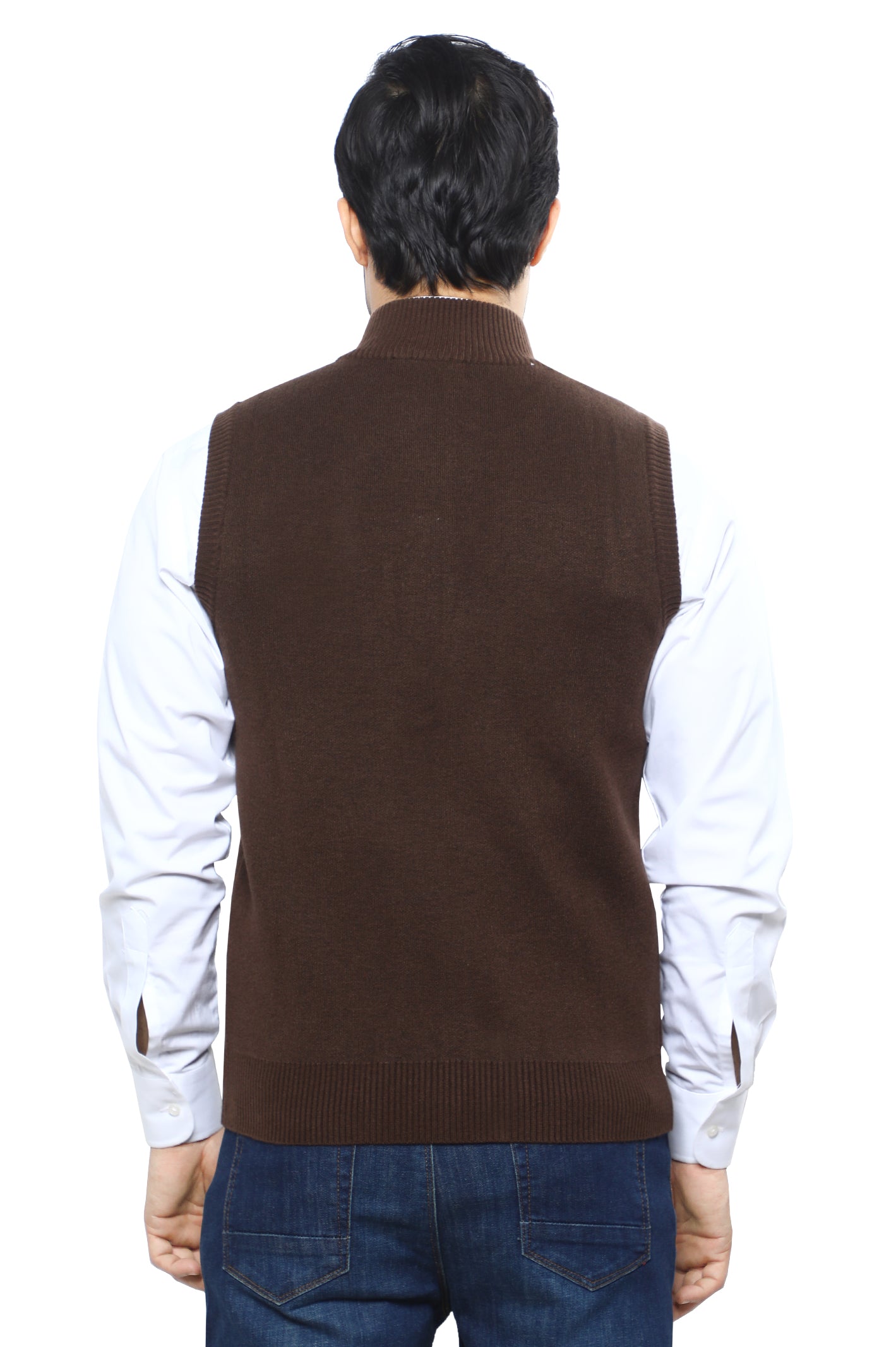 Gents Sweater SKU: SA593-BROWN