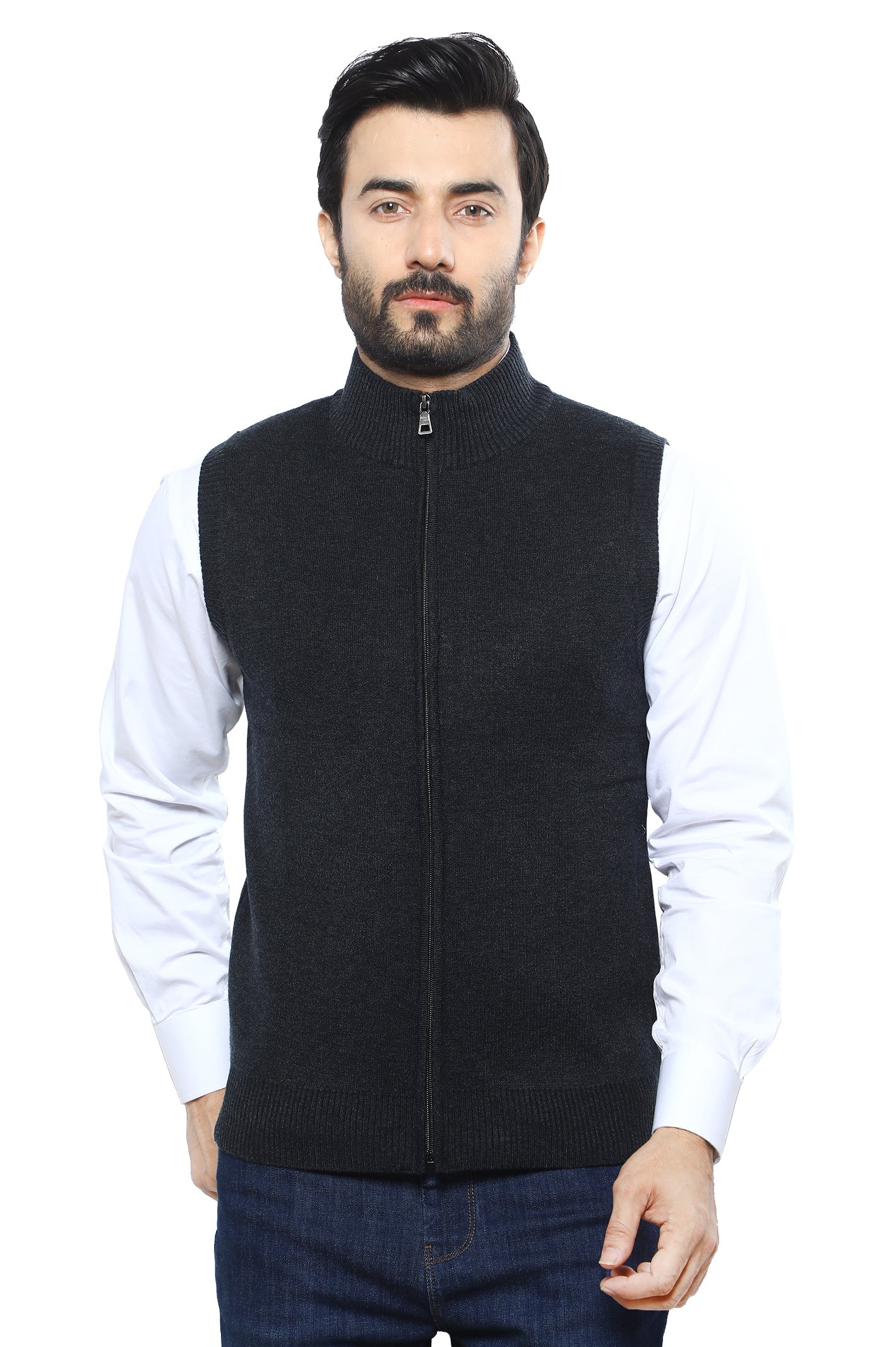 Gents Sweater SKU: SA593-D-GREY