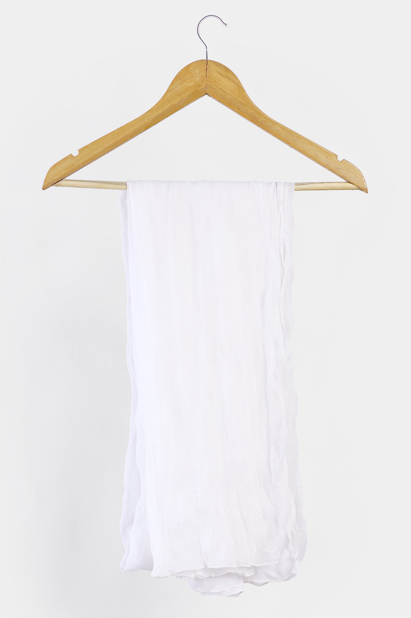 Off White Crinkle Chiffon Dupatta