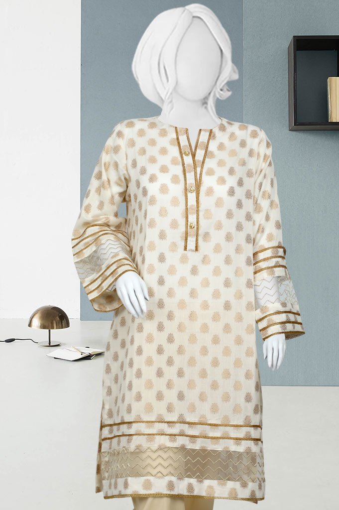 Embroided Shirt - WKL0407 - Cream - Diners
