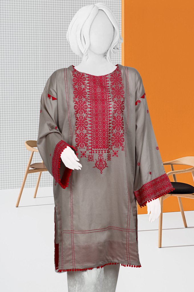 Stitched Kurti - WKL0439 - Grey - Diners