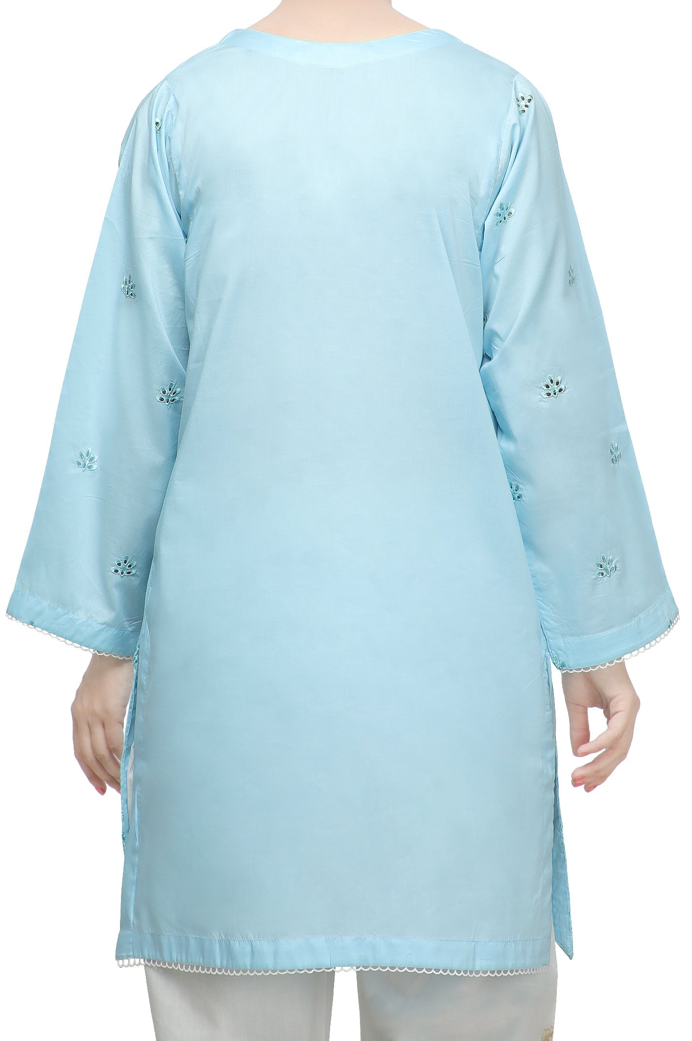 Women Stitched Kurti In Blue SKU: WKL0754-BLUE - Diners