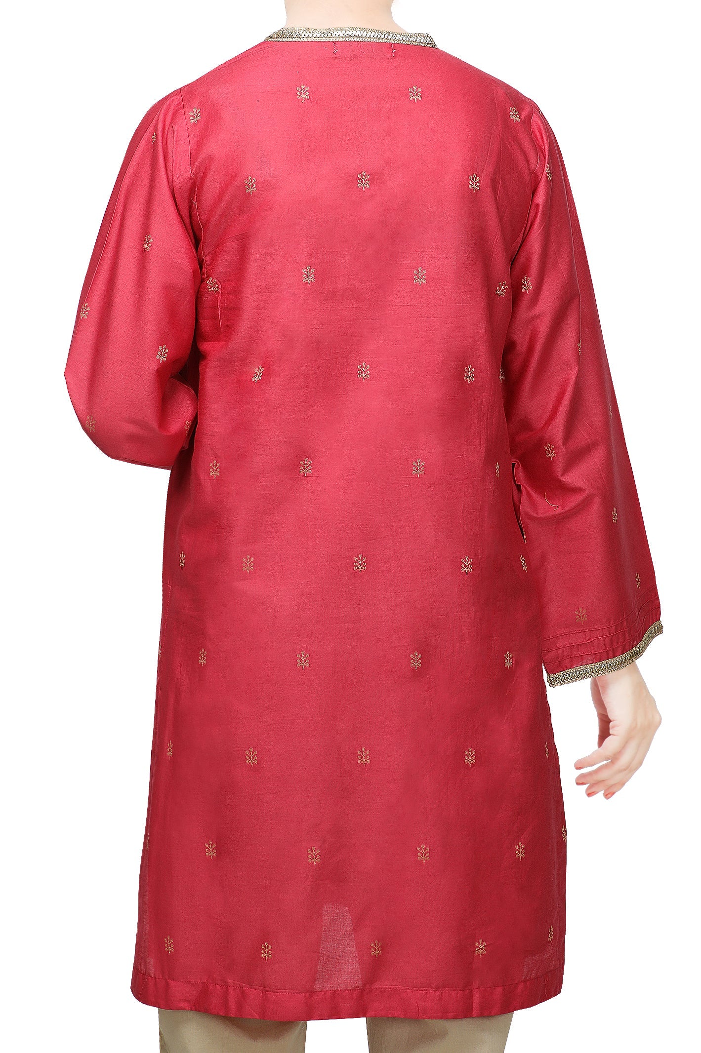 Women Stitched Kurti In Pink SKU: WKL0795-PINK - Diners