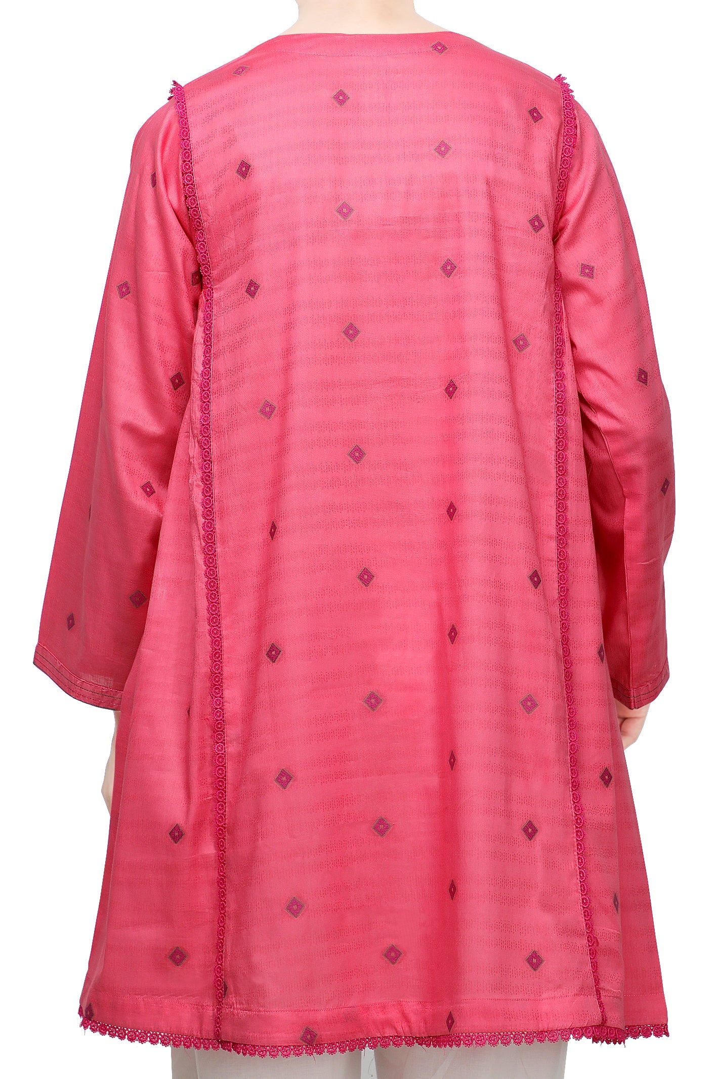 Women Stitched Kurti In Pink SKU: WKL0803-PINK - Diners