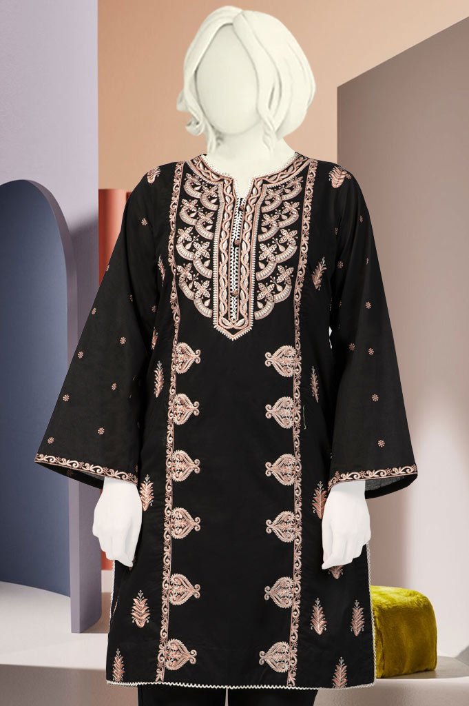 Stitched Kurti - WKL0376 - Black - Diners