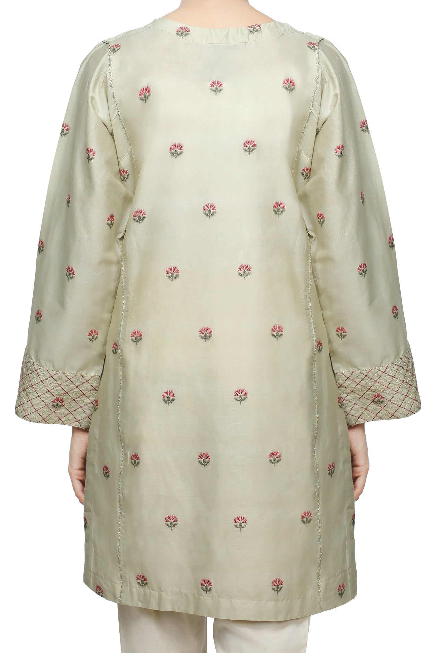Women Stitched Kurti In D-Green SKU: WKL0805-D-GREEN - Diners