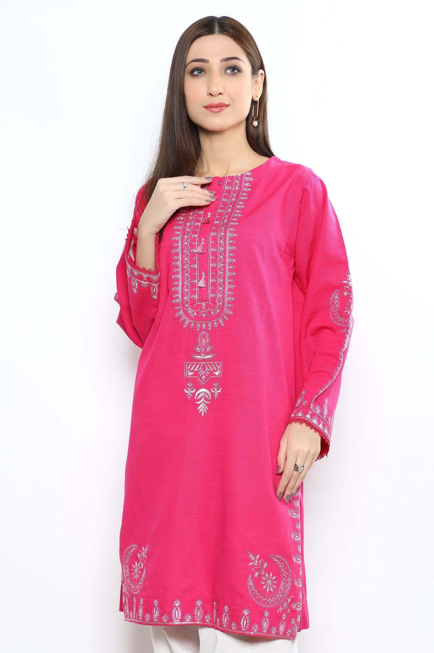 Women Stitched Kurti SKU: WKL0900-PINK