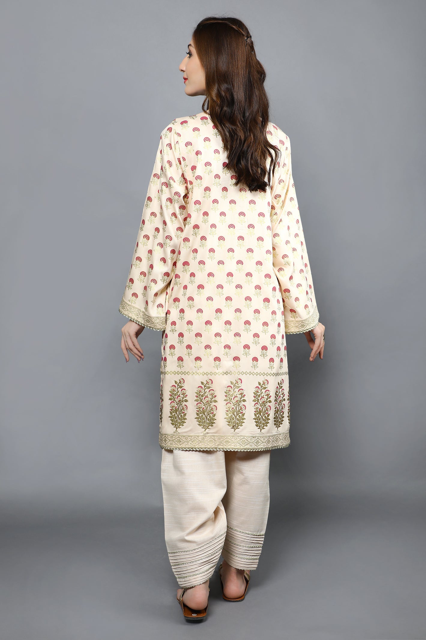 Women Stitched Kurti SKU: WKL0915-BEIGE