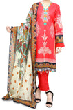 Unstitched Lawn SKU: WU30339 - MAROON (3 Pcs) - Diners