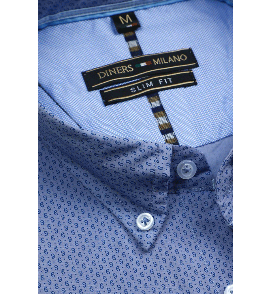 Blue Men's Casual Milano Shirt - AM22005