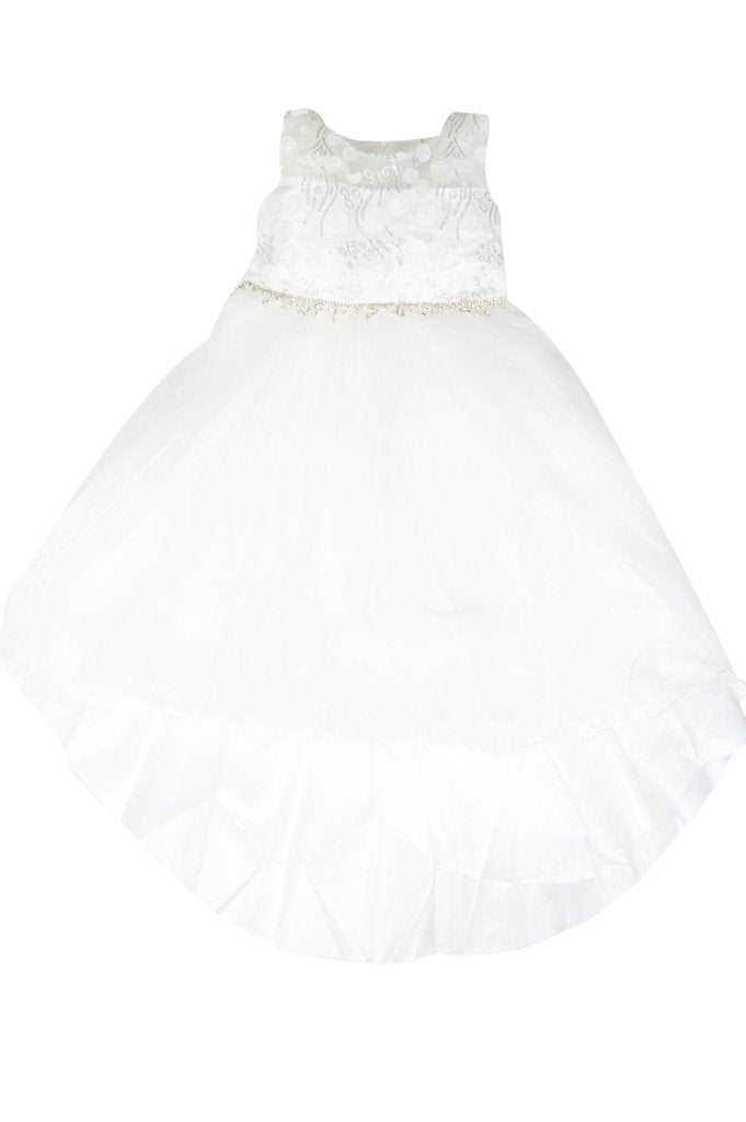Girls Frock KGL-0299-WHITE