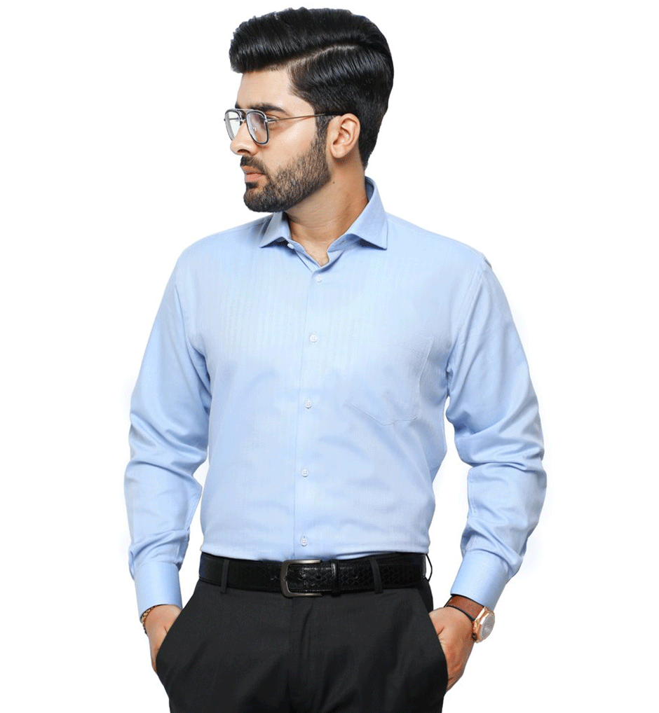 Light Blue Men's Formal Shirt - AB19371