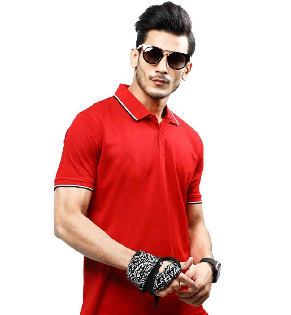 Diner's Men's Polo T-Shirt - NA292-RED